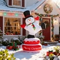 thumbnail image 6 of Ktaxon Christmas Inflatable Outdoor Decoration Spinning Snowman Holiday Outdoor Decor,5 FT, 6 of 11
