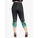 thumbnail image 3 of Leggings Capri Cintura Alta Estampado Floral Tamaño Plus Rosegal Leggings de talla grande, 3 of 5