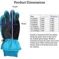 thumbnail image 5 of Gant de Ski Imperméable pour Enfants avec Crêtes (Turquoise, 5-6 Ans), 5 of 5
