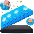 thumbnail image 6 of Large Cooling Gel Seat Cushion, Breathable Honeycomb  Chair Pad with Non-Slip Bottom Cover，car seat cushion，Office seat cushion，Wheelchair cushion, 6 of 8