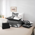 thumbnail image 5 of Homewish Kids Kawaii Cartoon Twin Bedding Sets 7-Piece, Grey White Couples Print Bedding Comforter Set, Romantic Valentines Day Reversible Sheet Sets, Breathable Home Decor, 5 of 7