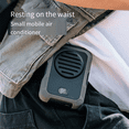 thumbnail image 3 of Ventilateur de Cou/taille Suspendu 2000mAh USB Mini Portable Rechargeable pour Camping Extérieur Randonnée Escalade Course Sports B, 3 of 5