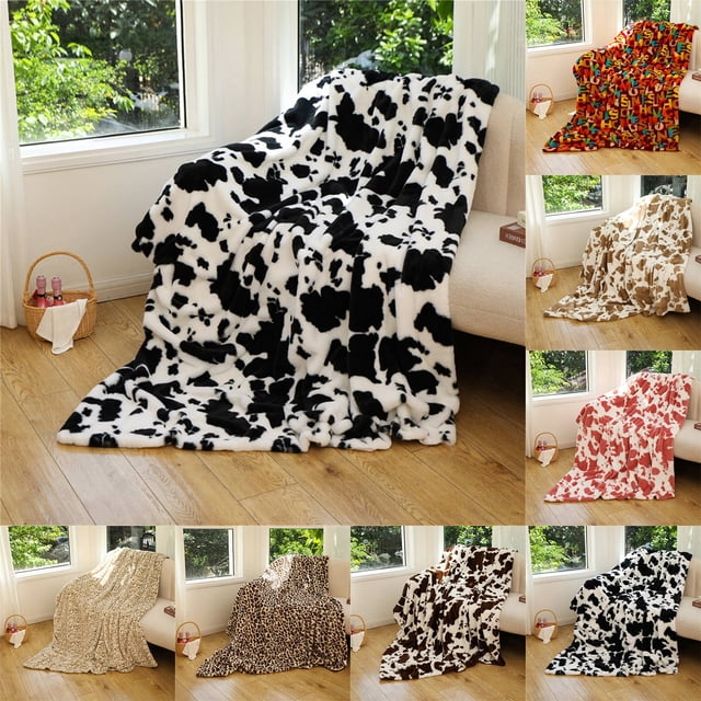 Fiudx Manta de Lana de Lujo, Súper Suave y Cómoda, Elegante Textura de Franela, Perfecta para Sofá y Cama, para Uso Interior y Exterior, Ideal para Decorar El Hogar, 75 X 100 Cm.