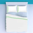 thumbnail image 2 of 400TC Double Embroidery Sateen Solid Cotton Sheet Set, 2 of 3