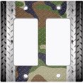 thumbnail image 2 of Metal Light Switch Plate Outlet Cover (Multi Camo 2 - Double Rocker), 2 of 2