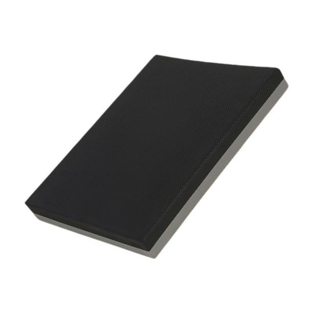 Balance de almohadilla de estera de aptitud física portátil almohadilla antideslizante de ejercicio alfombrilla de equilibrio para entrenamiento Negro gris