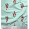 thumbnail image 1 of Soimoi Green Cotton Voile Fabric Floral & Paisley Decor Fabric Printed Yard 56 Inch Wide, 1 of 1