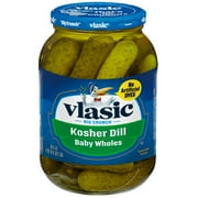 Vlasic Kosher Dill Pickles, Dill Baby Whole Pickles, 46 fl oz Jar