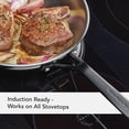 thumbnail image 3 of KitchenAid - 5-Ply Clad Polished Stainless Steel Frying Pan Set, Induction Cookware (21cm/8.25in & 25cm/10in), 3 of 5