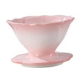 thumbnail image 3 of ACDANC 2026 New Pour Over Coffee Maker Ceramic Coffee Dripper for Home Travel Manual Porcelain Cone Brewer Delicate Decoration Flower Shaped Pink Pour Over Coffee Dripper, 3 of 7