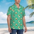 thumbnail image 5 of Haiem Bulldog Puppy Flower Printed Hawaiian Shirt for Men - Men’s Casual Beach Summer Shirts - Stretch Fabric with Modern Fit-XX-Large, 5 of 9