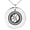 Silver, variant on Stainless Steel Earth Element Rune Engraved Small Medallion Circle Charm Pendant Necklace