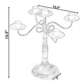 thumbnail image 6 of Antique Distressed Metal Candelabra and Candlestick for Dining Room, Entryway, Kitchen and Vanity, 6 of 10