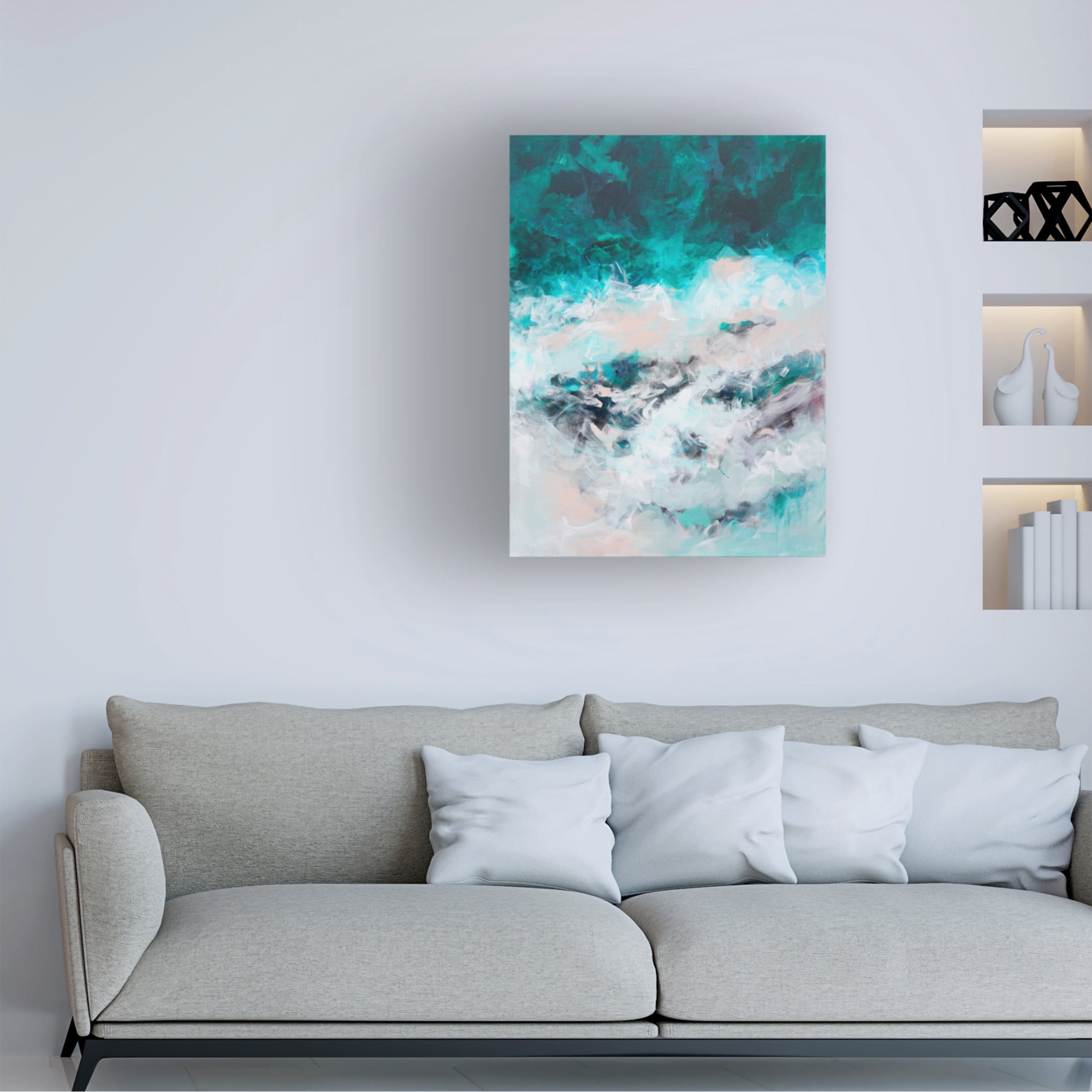 Trademark Fine Art Francoise Wattre The Sound of the Sea Canvas Wall Art