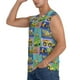thumbnail image 3 of Fotbe Construction Machinery Men's Camiseta sin Mangas Estampada para Hombres, Playera Casual para Gimnasio, Entrenamiento, Playa-Medium, 3 of 7
