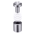 thumbnail image 4 of Chapetones De 19x25mm Para Montaje De Herrajes Vidrio,30 Pzs PLATA, 4 of 5