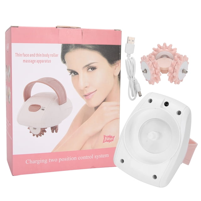 3D Electric Body Slimming Massager Roller Handheld Fat Burning Weight Loss Machine (Charging Type)Pink