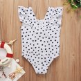 thumbnail image 4 of FRSASU Toddler Kids Girls Dot Print Bikini One-Piece Swimwear Swimsuit Beachwear, 4 of 9