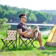 thumbnail image 6 of 600D Oxford Camping Chair Portable Foldable Chair Supports 220 lbs for Picnic, Fishing, Backpacking Candy Cane-shaped Ribbons and Hearts, 6 of 8