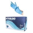thumbnail image 1 of Paquete de 100 Guantes de Nitrilo Sintetico Nitriblend Color Azul Talla L |Protección Personal | No Estéril | Sin Polvo |De un solo uso | Sin Látex, 1 of 5