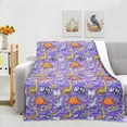 thumbnail image 3 of Halloween Throw Blanket 50x60 Inch Halloween Dinosaur Blankets Soft Lightweight Cozy Plush Blanket for Halloween Decor Kids Boys Girls Gifts, 3 of 6