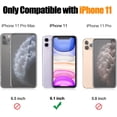 thumbnail image 3 of Designed for iPhone 11 Case with Screen Protector 2PCS, Military-Grade Drop Protection, Protective Phone Cases, with Ring Kickstand Shockproof Bumper Case for iPhone 11 6.1 Inch Sierra Blue, 3 of 5