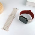thumbnail image 4 of TECH CIRCLE Double Sided Wearable Silicone Magnetic Loop Bands for Apple Watch Series 9 8 7 SE 6 5 4 3 2 1,Sport Watch Band Compatible with Apple Watch Band 38/40/41mm,White/Black, 4 of 6