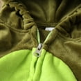 thumbnail image 5 of Baby Boy Girl Halloween Avocado Costume Velvet Fruit Hooded Romper Bodysuit Long Sleeves Hoodie Jumpsuits Cute Fall Outfits, 5 of 8