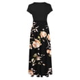 thumbnail image 5 of SMihono Robe Maxi Bohème d'Été pour Femmes Grande Taille Robe d'Été Unie Colorée Manches Courtes Robes de Plage Décontractées Maxi Robe de Plage, 5 of 5