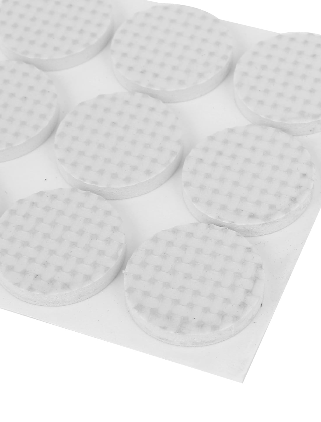 White Round AntiSkid Furniture Protection Pads Adhesive Floor