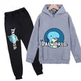thumbnail image 3 of Conjunto de sudadera y pantalones con capucha de polar con estampado infantil de Palworld, conjunto deportivo de 2 piezas adecuado para conjuntos de niños y niñas, 3 of 5