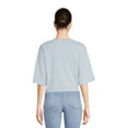 thumbnail image 3 of Stitch Juniors' Cropped Graphic T-shirt with Short Sleeves, Sizes XS-3XL (Juniors), 3 of 5