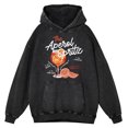 thumbnail image 2 of Sudadera con capucha retro desgastada para hombre, con estampado de limón helado, vino, bebida, estilo hip hop, informal, 100 % algodón, sudadera de gran tamaño a la moda, 2 of 5
