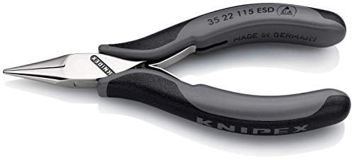 Knipex 35 22 115 ESD Electronics Pliers with half-round jaws dissipative