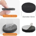 thumbnail image 2 of 108 Felt Pads (round, 15mm), 15mm Black Self Adhesive Floor Protector Felt Pads, 5mm Thickness, Furniture Leg Pads, 2 of 5