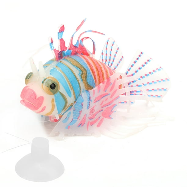 Pez colorido falso, silicona realista, decoración brillante Artificial para pecera, pez de plástico realista, funcionalidad inteligente Jadeshay A