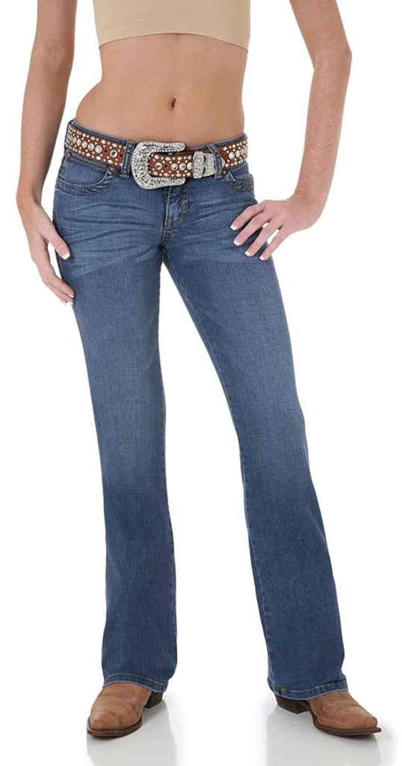 low rise western jeans