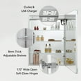 thumbnail image 6 of Blossom 20" LED Bathroom Medicine Cabinet Right Hinge| Aluminum Frame | Defogger| Smart Memory, 6 of 6