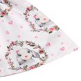 thumbnail image 4 of Infant Baby Girls Easter Outfits Ruffled Fly Sleeve Bunny Dress, 4 of 5