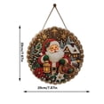 thumbnail image 6 of Dalang Christmas Hanging Home Accent, Acrylic Rhinestone Wreath Sign, Decorative Front Door Window Covered Porch Holiday Display, 7.9 in, 6 of 8