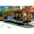 thumbnail image 2 of Comic Image Cable Car Wall Mural by Wallmonkeys Peel and Stick Graphic (24 in W x 16 in H) WM176108, 2 of 4