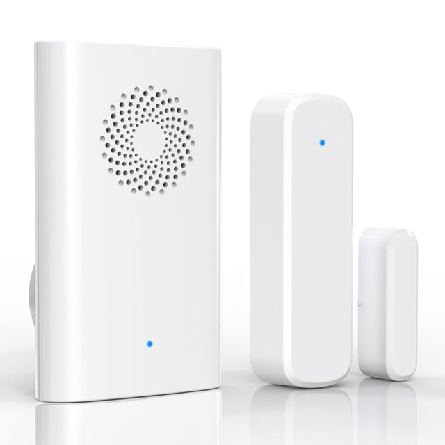 Timbre inalámbrico con sensor de puerta AMHEY, rango de 500 pies, volumen ajustable