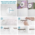 thumbnail image 4 of No Hook Shower Curtain, Spring Flower Shower Curtains for Bathroom with See Through Top Window, Garden Blossom Fantasy Floral Pastoral Oil Painting Waterproof & Washable Bath Curtain Long 72"x78", 4 of 9