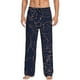 thumbnail image 1 of Balery Navy Dark Blue Pantalones de pijama para hombre, pijama ultraligero, pantalón de descanso-Small, 1 of 6