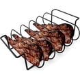 thumbnail image 1 of Bbq Rib Rack Barbecue Accessory Chicken Rack Barbecue Steak Grill, It Can Hold 4 Ribs, Barbecue Rack Rack For Camping Bbq, 1 Piece, 1 of 4