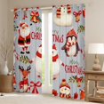 thumbnail image 2 of Manfei Cute Bear Deer Blackout Curtains Set of 2 (38x54 Each),Merry Xtmas Curtains and Drapes,Cartoon Snwoman Bow Knot Living Room Curtains For Girls Boys,Luxury Bedroom Decor, 2 of 6