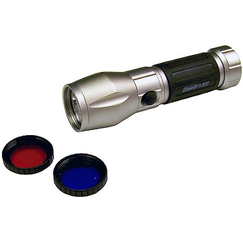 Coleman LED HighPower Flashlight with 2 Colored Lenses