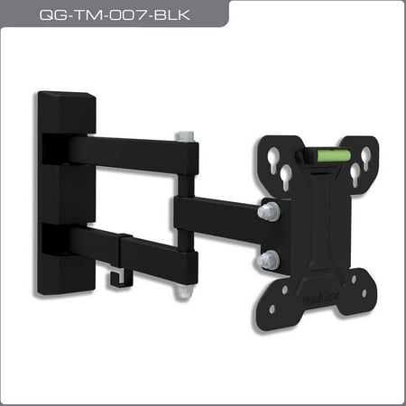 QualGear QG-TM-007-BLK Universal Low-Profile Tilting Wall Mounting for 13"-27" LED TVs