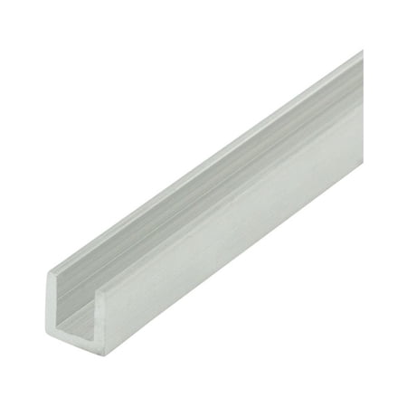 Outwater Alu257-M Mill Finish 1/4 Inch Inside Dimension Aluminum U Channel C Channel 72 Inch Lengths (Pack of 18 Pieces, 108 feet Total)