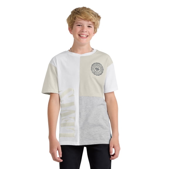 Levi's Boys' Colorblocked Graphic Tee with Short Sleeves, Sizes 8-20